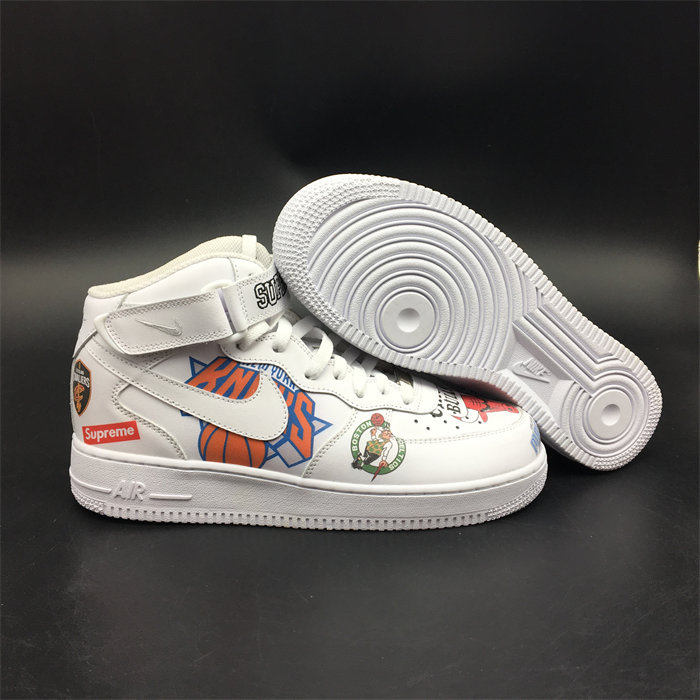 nike air force 1 mid S*p*e nba white aq8017-100