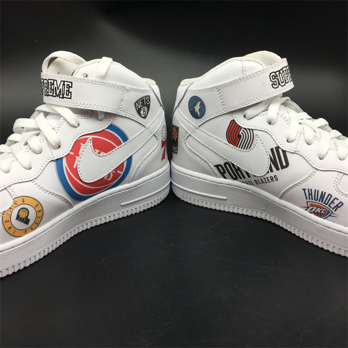 nike air force 1 mid S*p*e nba white aq8017-100