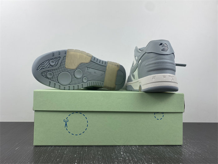 OFF-WHITE Out Of Office "OOO" Low Tops Grey White OMIA189S22LEA0010109