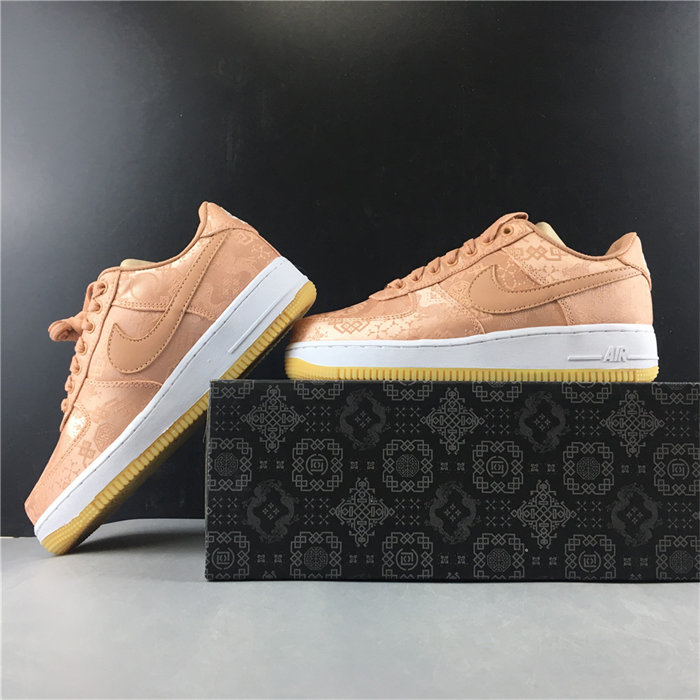 Nike Air Force 1 Low CLOT Rose Gold Silk CJ5290-600