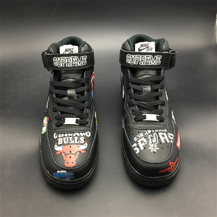 nike air force 1 mid S*p*e nba black aq8017-001