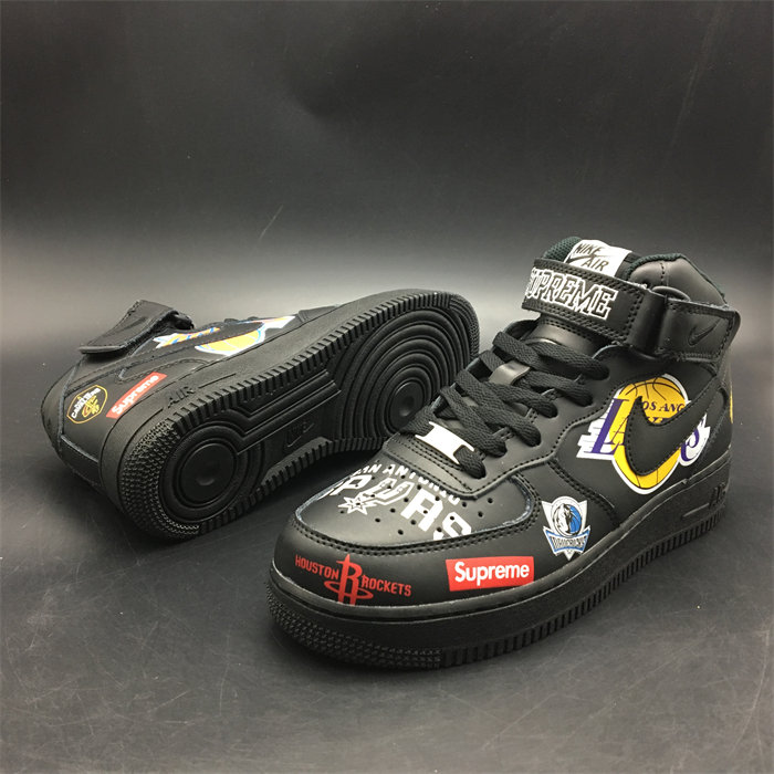 nike air force 1 mid S*p*e nba black aq8017-001
