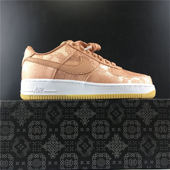 Nike Air Force 1 Low CLOT Rose Gold Silk CJ5290-600