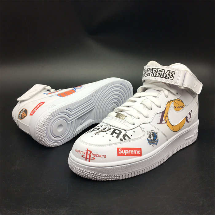 nike air force 1 mid S*p*e nba white aq8017-100