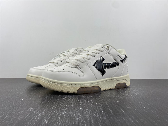 OFF-WHITE OOO Low Tops White Black SS21 OMIA189S21LEA0030110