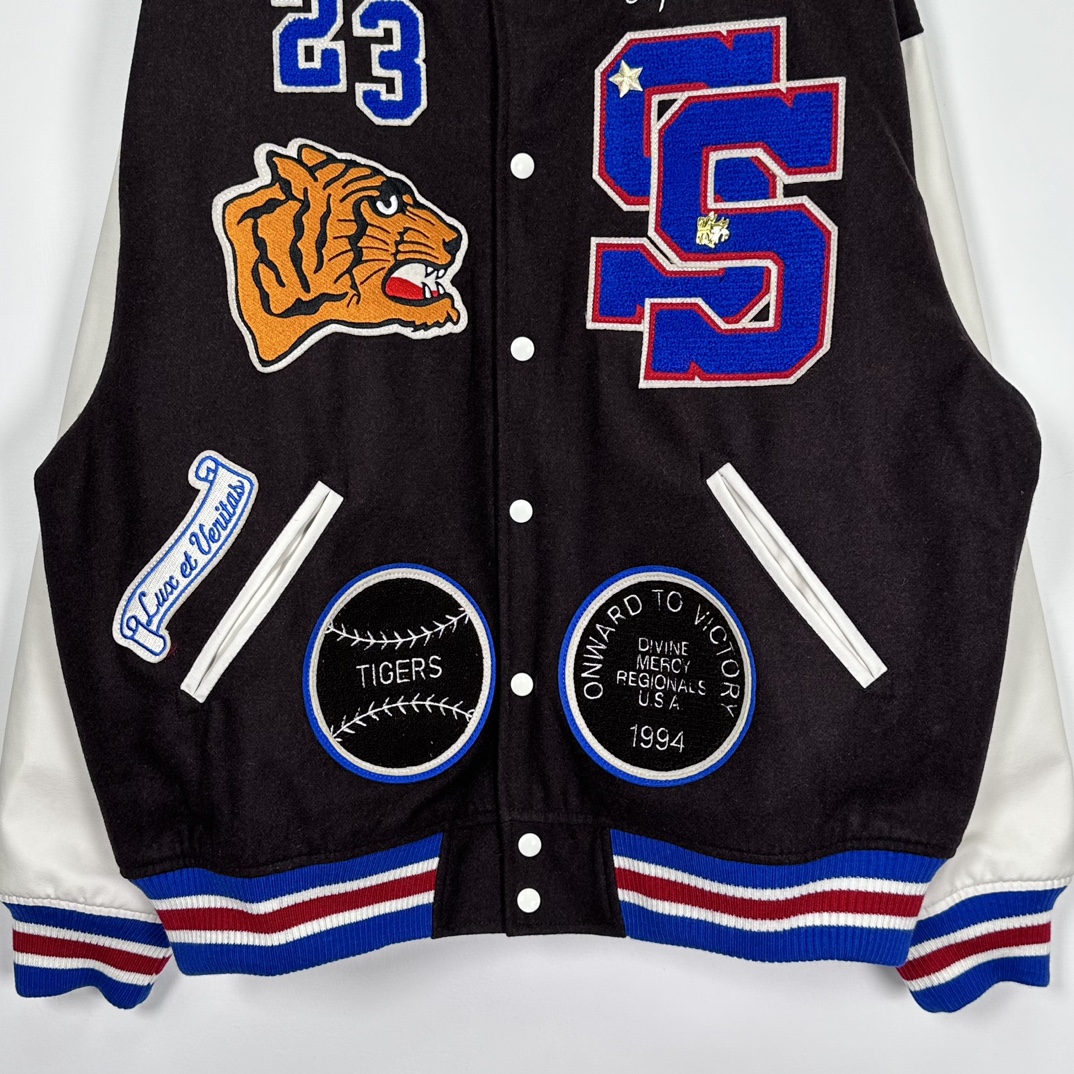 S*prem3 tiger varsity jacket 2023