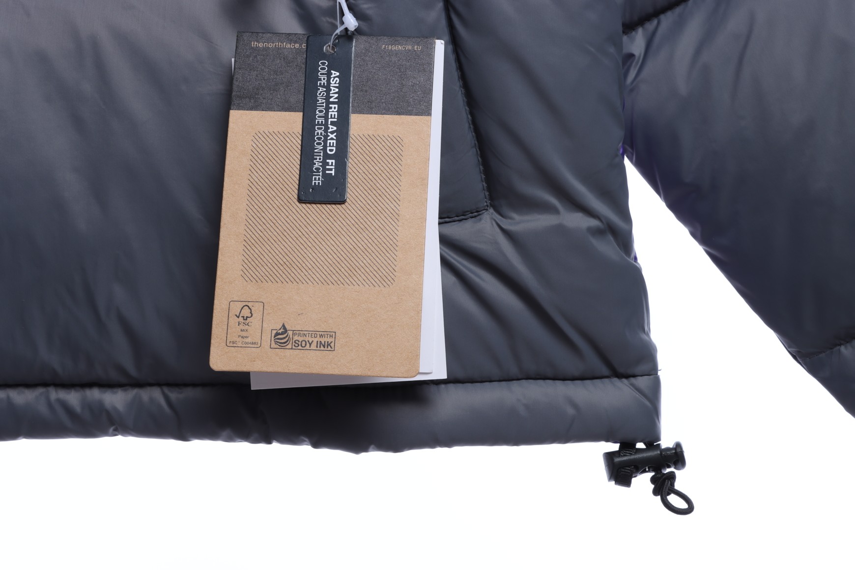 the n0*h F**e colorful snow mountain print down jacket 2021