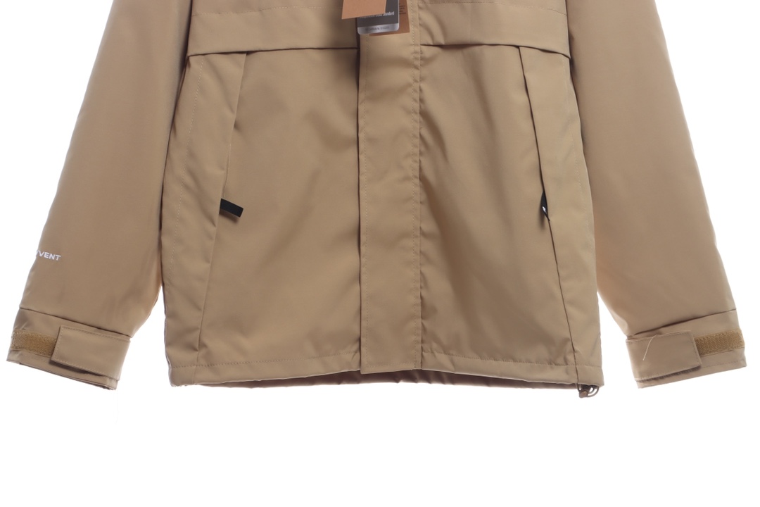 the n0*h F**e sleeve logo embroidered tech jacket