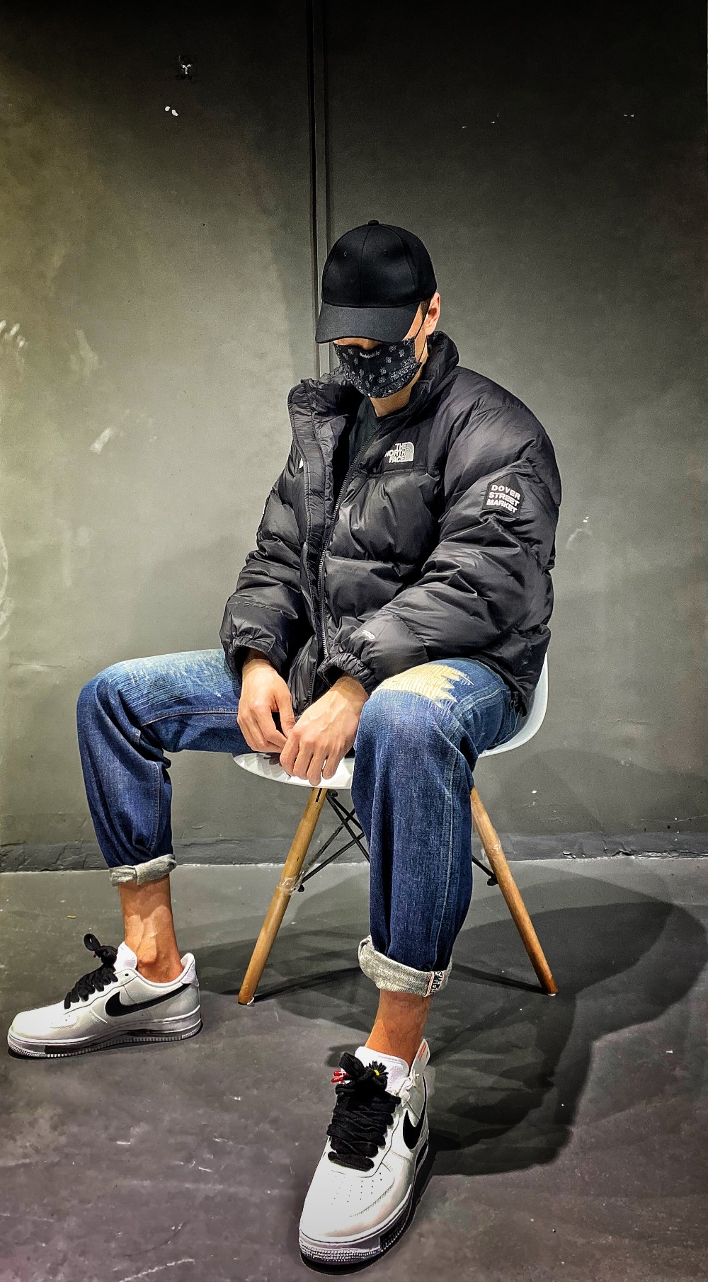 t*fxdsm 15th anniversary limited fashion zipper stand collar joint down jacket