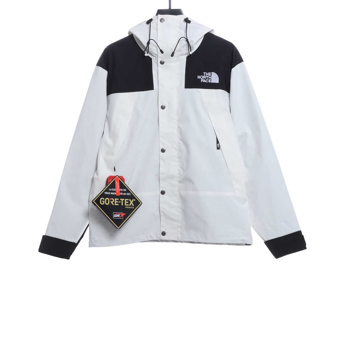 the n0*h F**e contrast color stitching jacket
