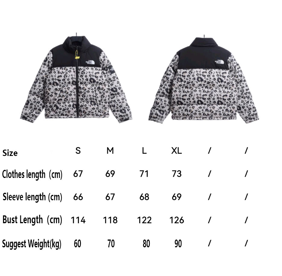t*f*the n0*h f**e leopard down jacket