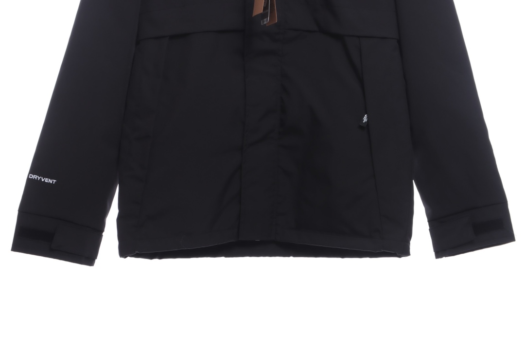 the n0*h F**e sleeve logo embroidered tech jacket