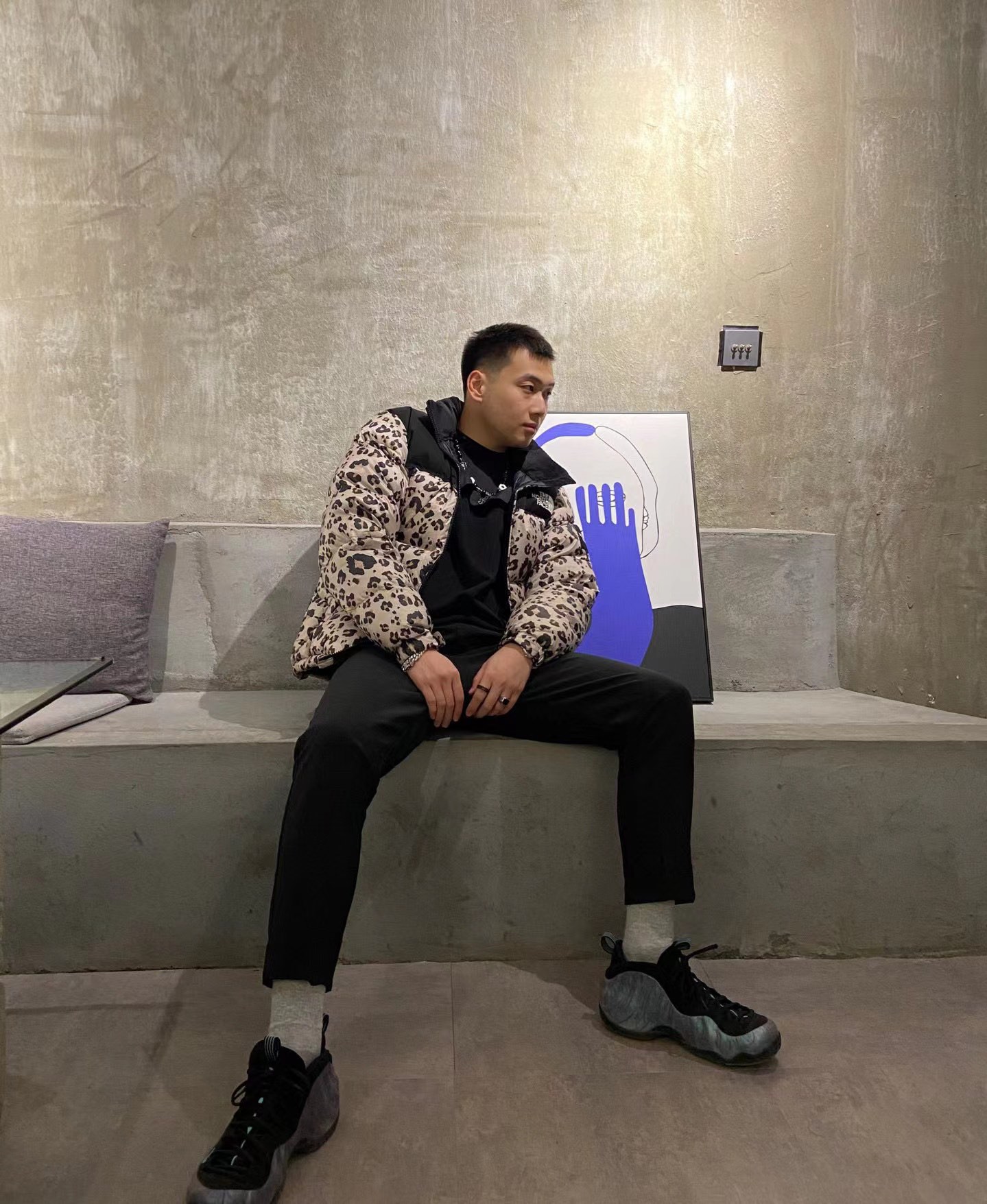 t*f*the n0*h f**e leopard down jacket