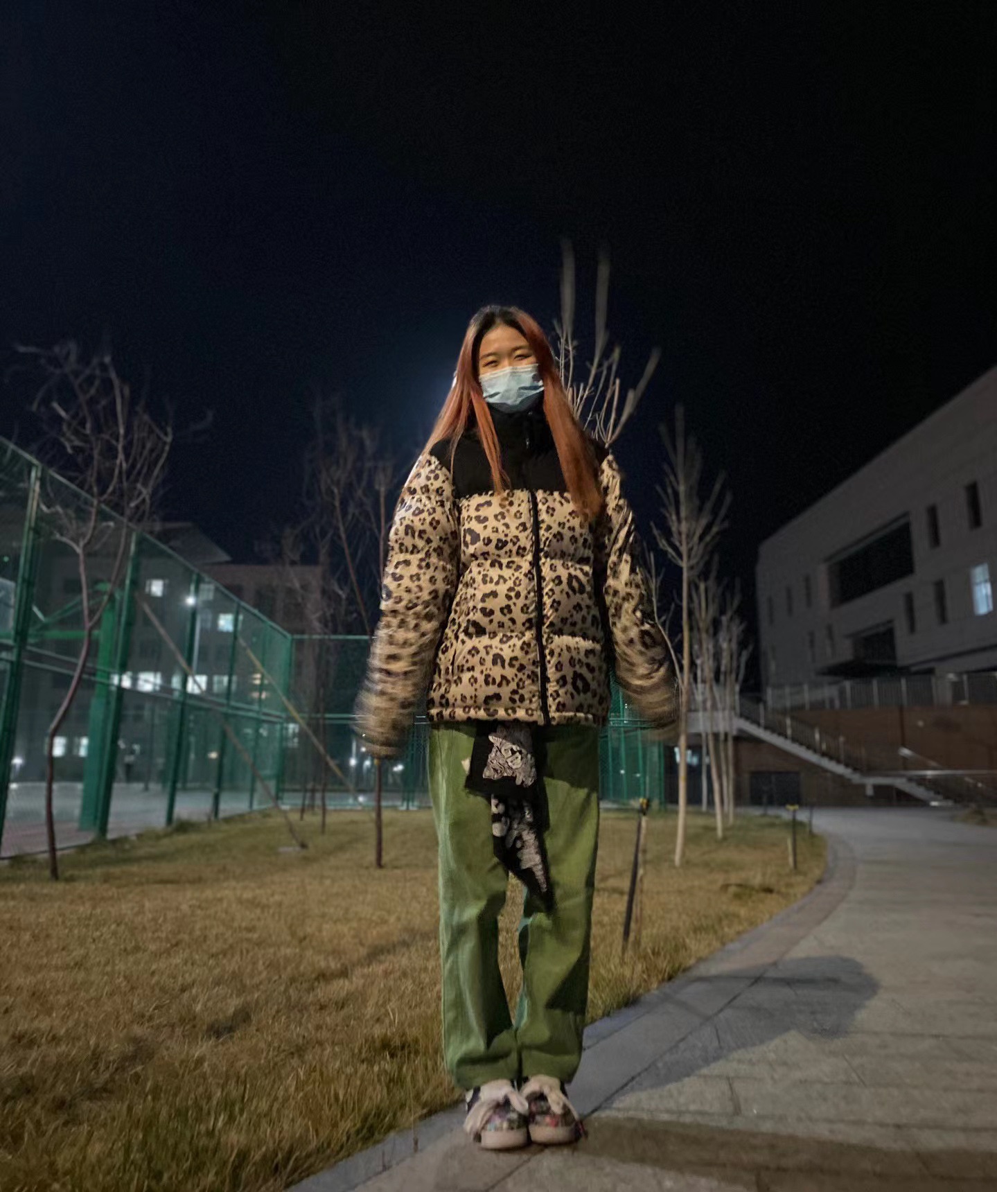 t*f*the n0*h f**e leopard down jacket