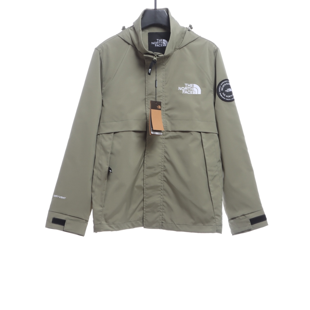 the n0*h F**e sleeve logo embroidered tech jacket