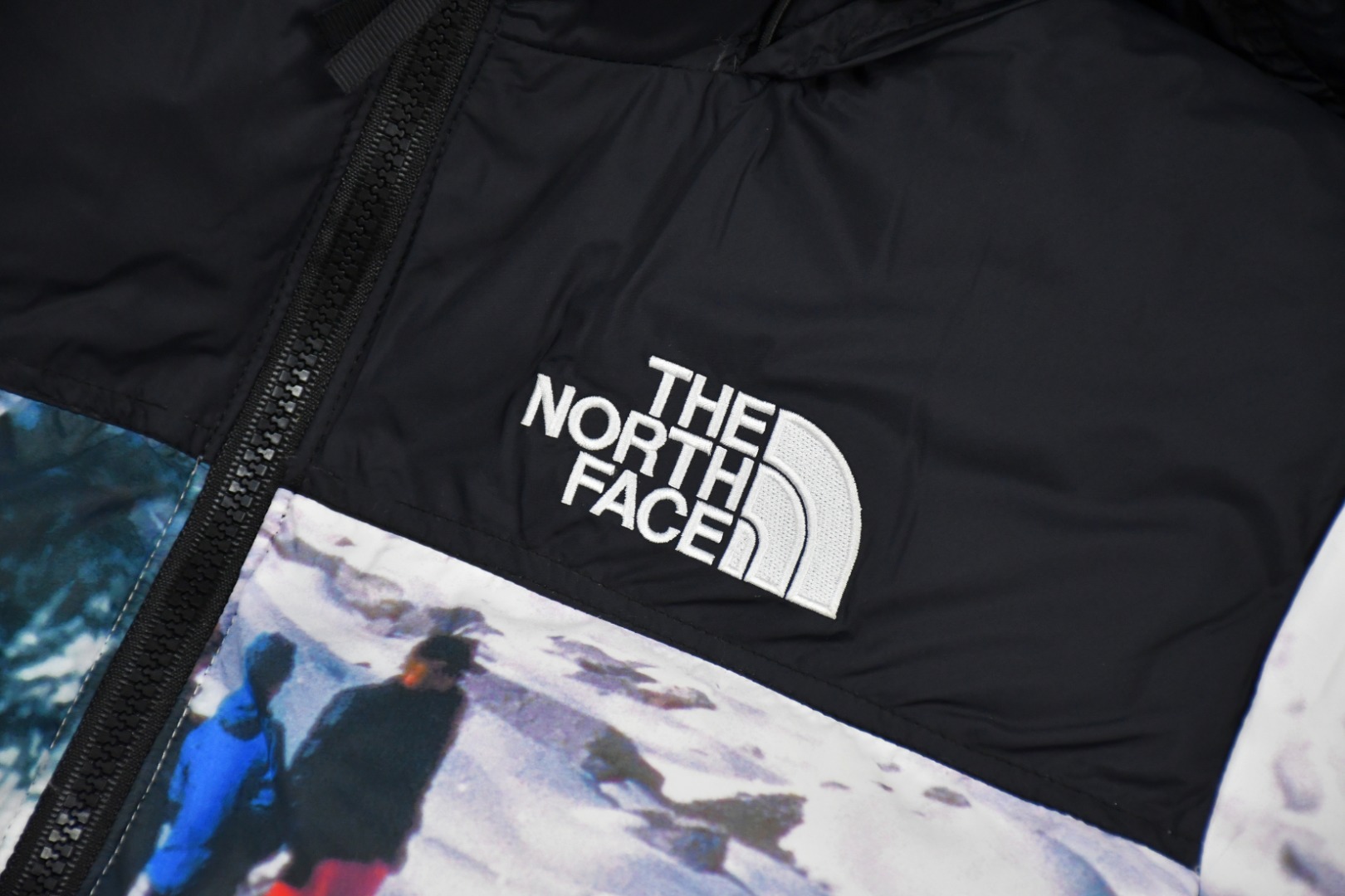 the n0*h f**e t*f × invincible printed mountain jacket