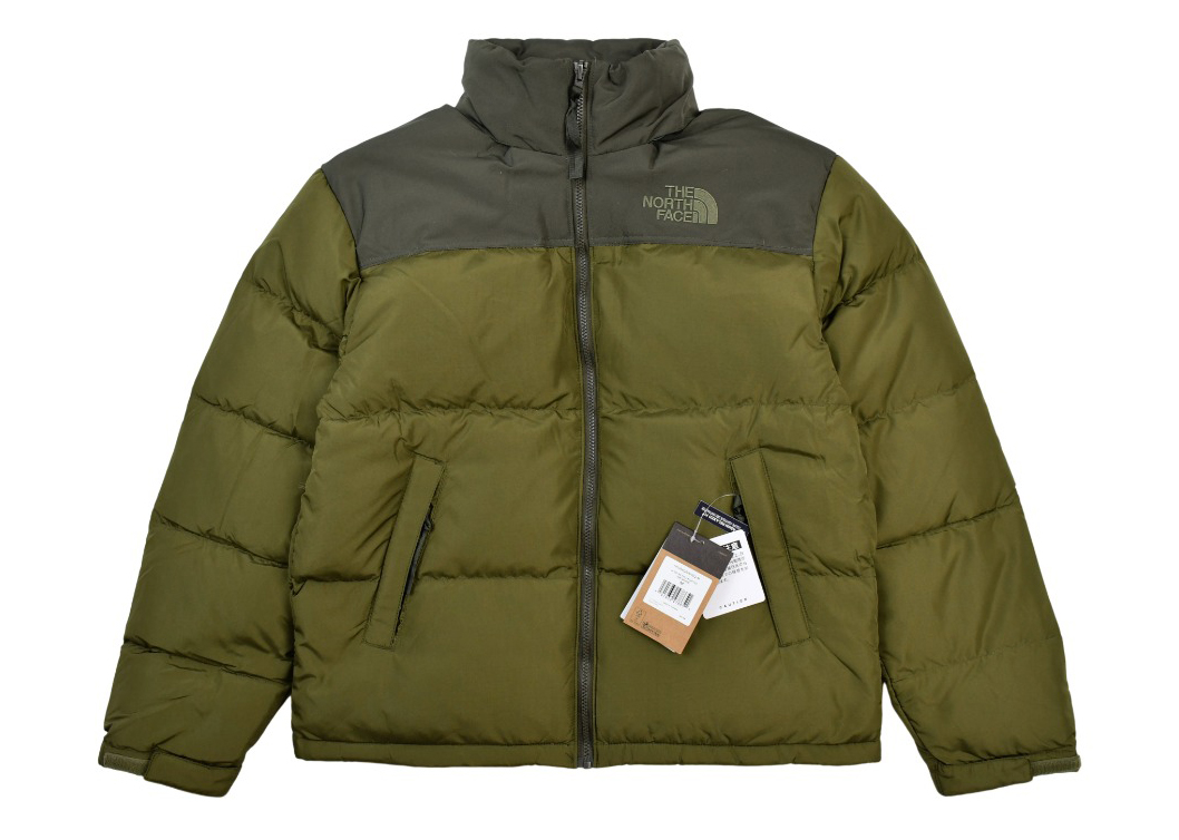 the n0*h f**e t*f  1996 down jacket army green