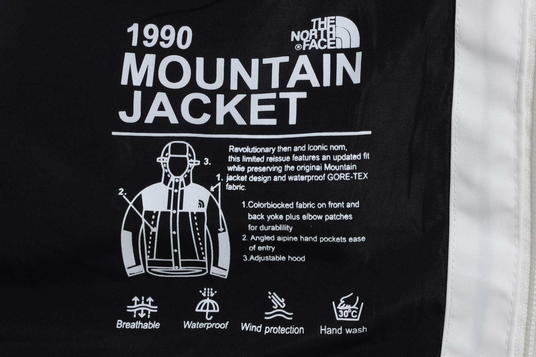the n0*h F**e contrast color stitching jacket
