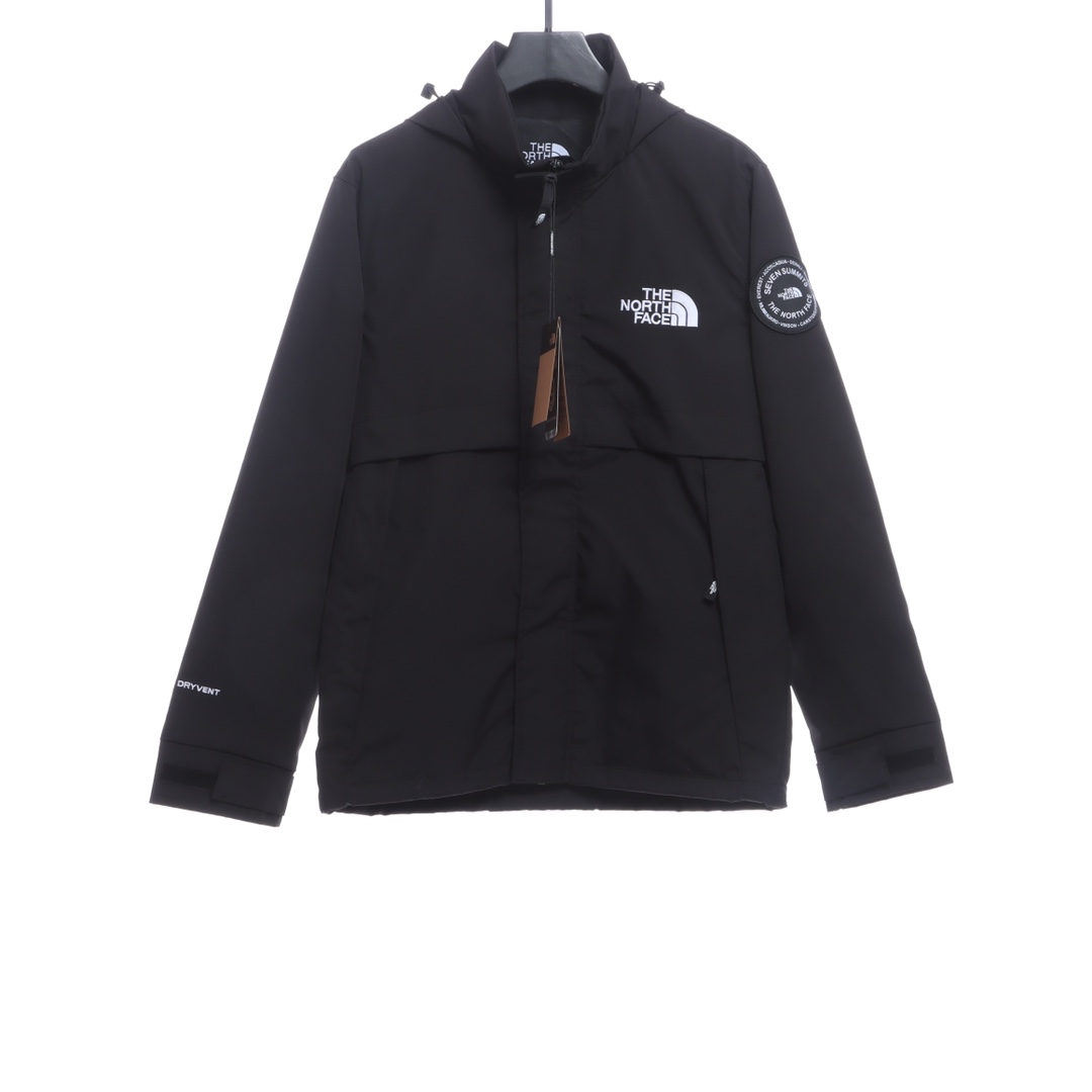 the n0*h F**e sleeve logo embroidered tech jacket