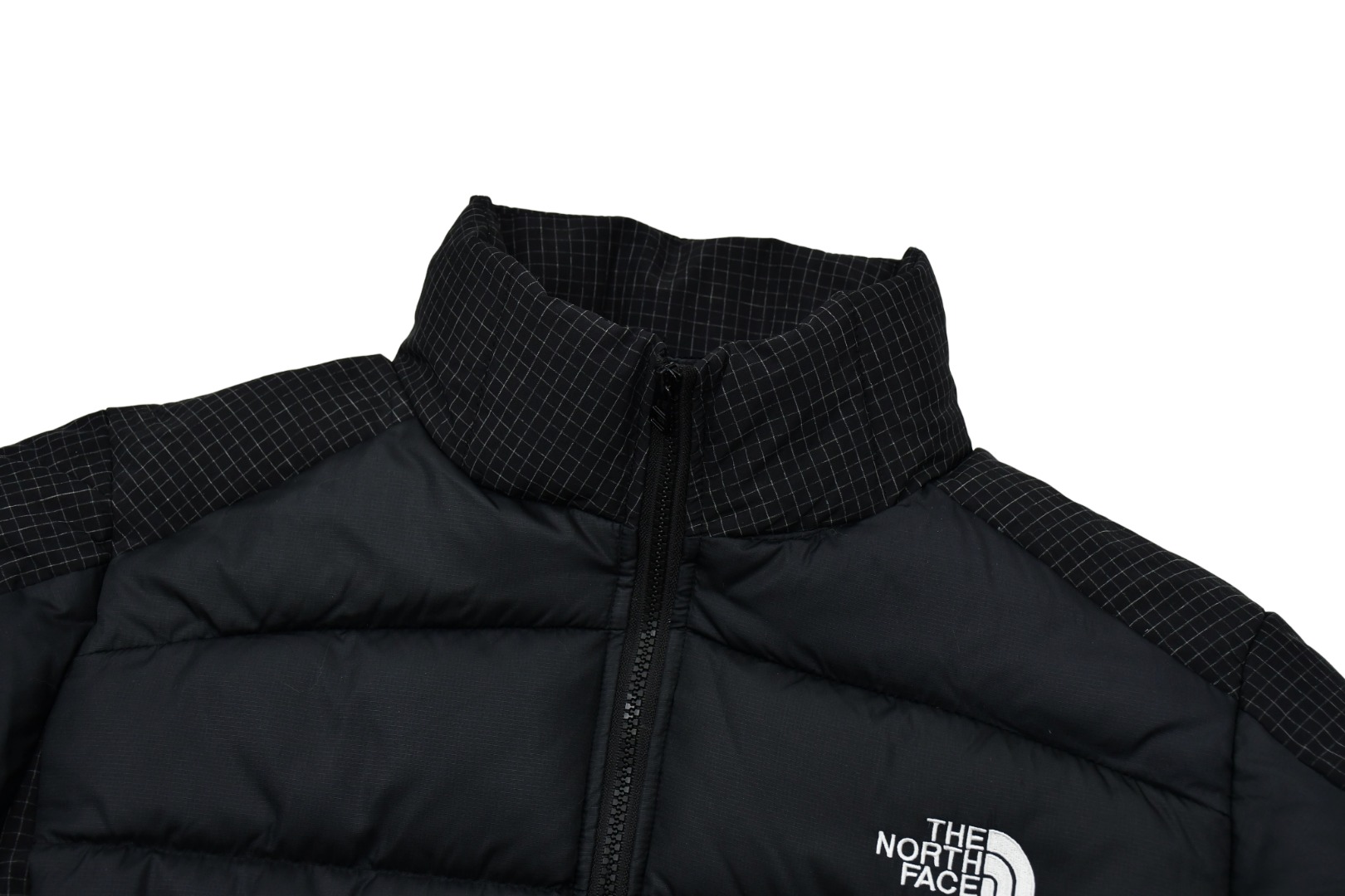 the n0*h f**e t*f padded high collar jacket