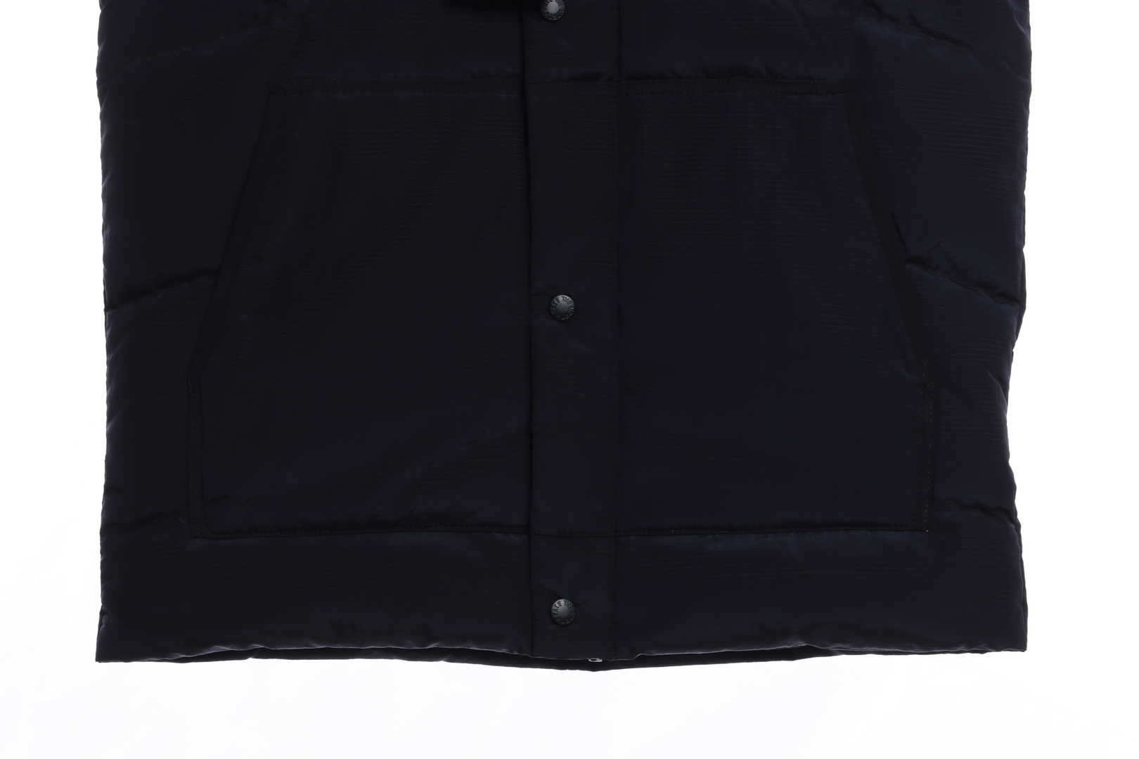 the n0*h F**e chest patch micro label down vest