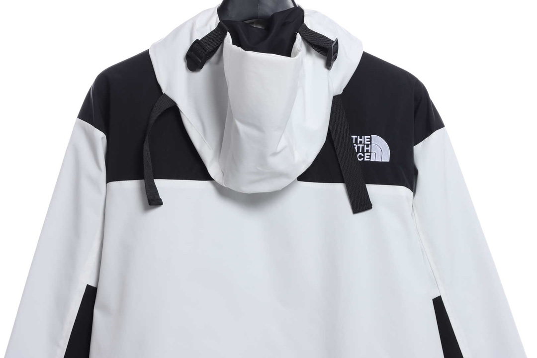 the n0*h F**e contrast color stitching jacket