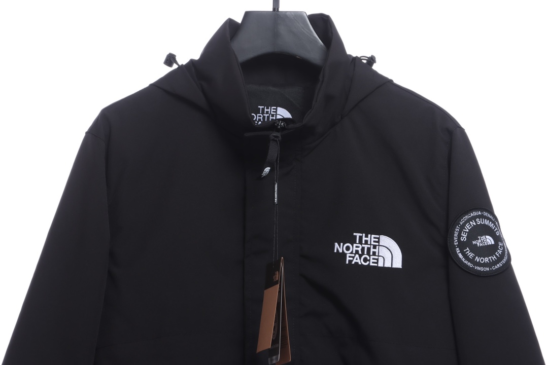 the n0*h F**e sleeve logo embroidered tech jacket