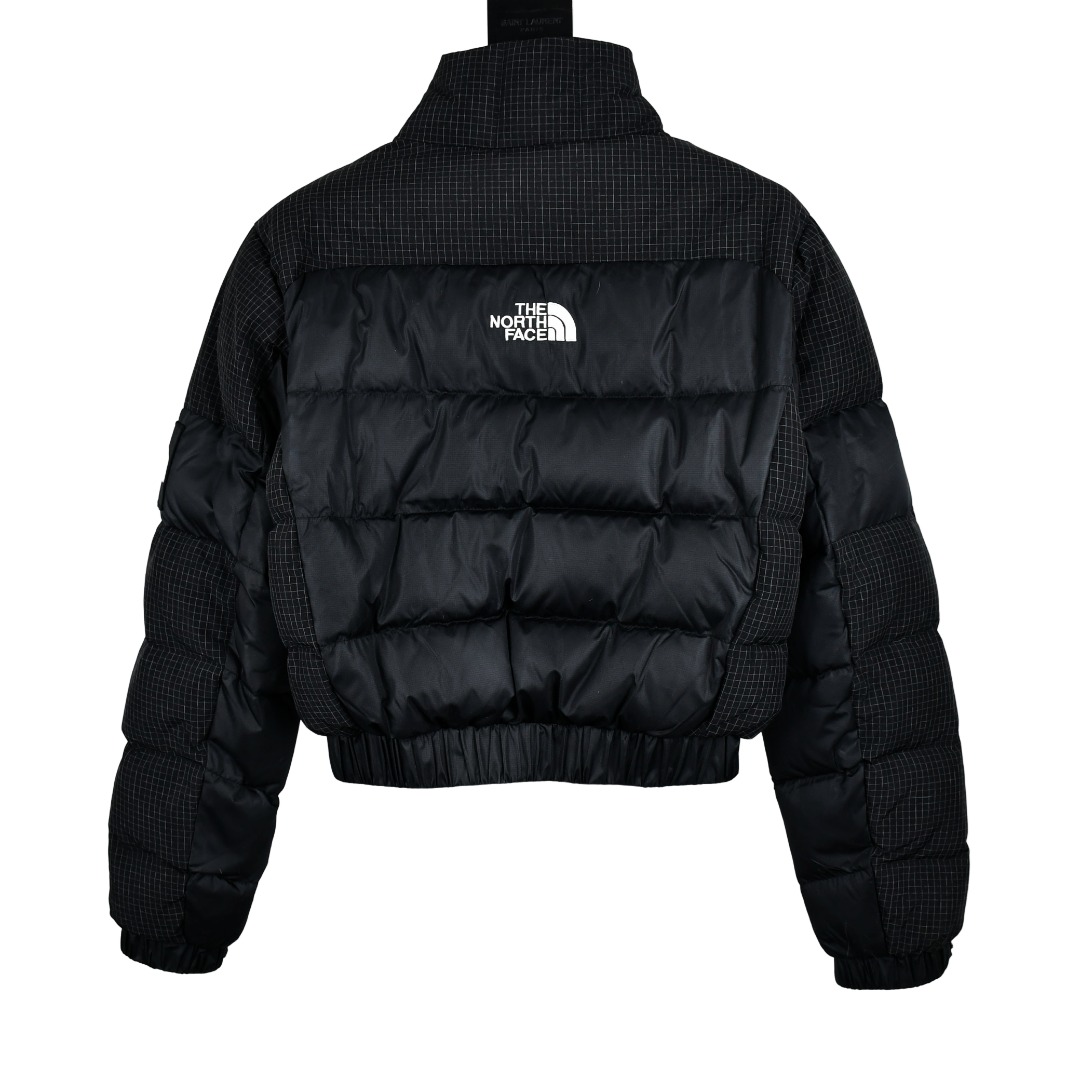 the n0*h f**e t*f padded high collar jacket