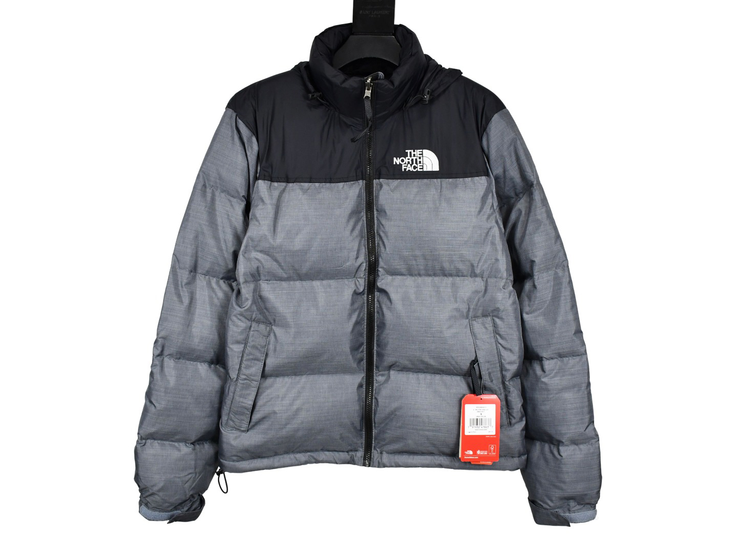 the n0*h f**e t*f  1996 down jacket grey