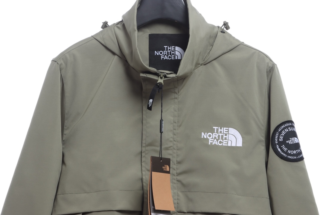 the n0*h F**e sleeve logo embroidered tech jacket