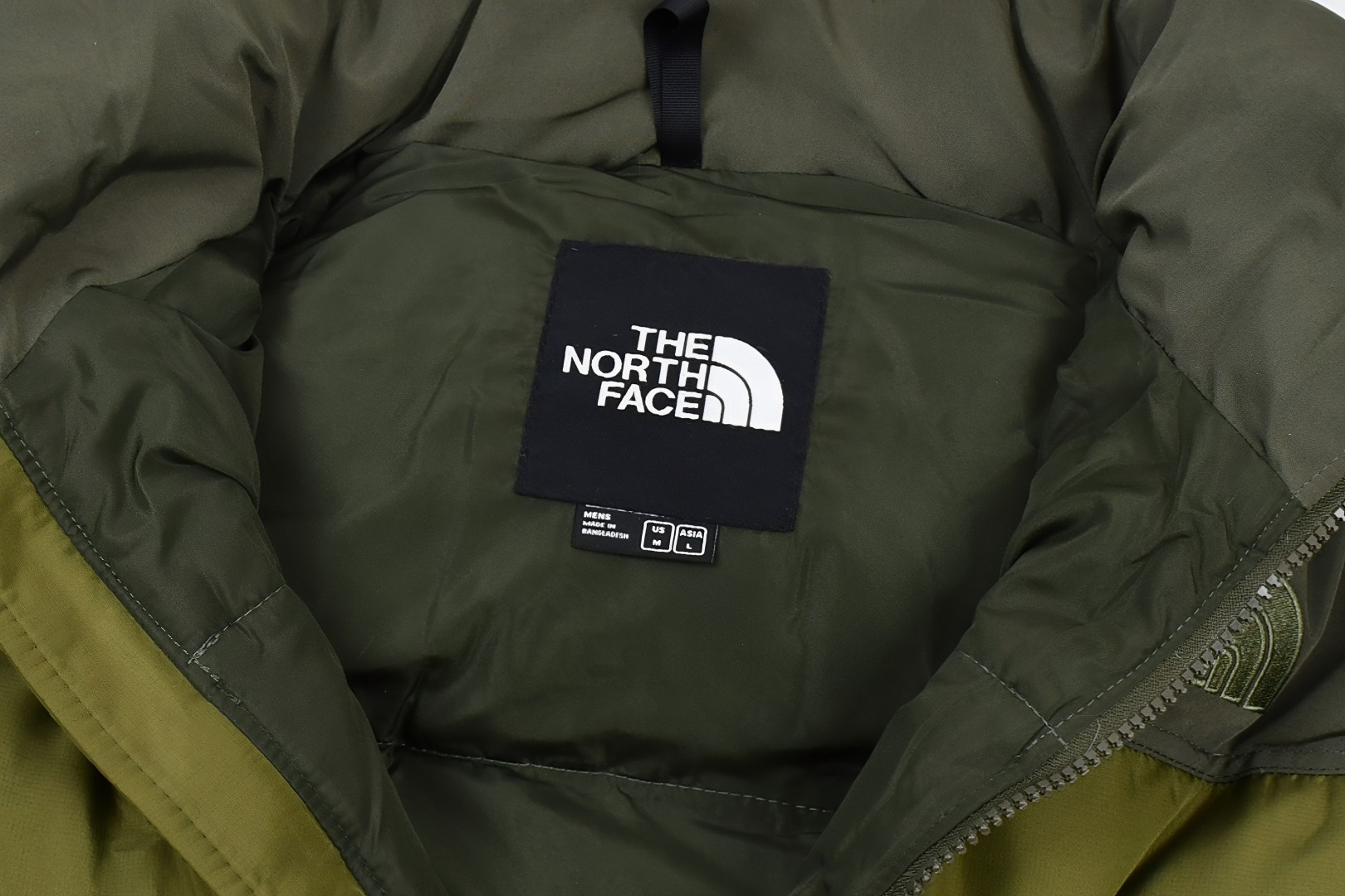 the n0*h f**e t*f  1996 down jacket army green
