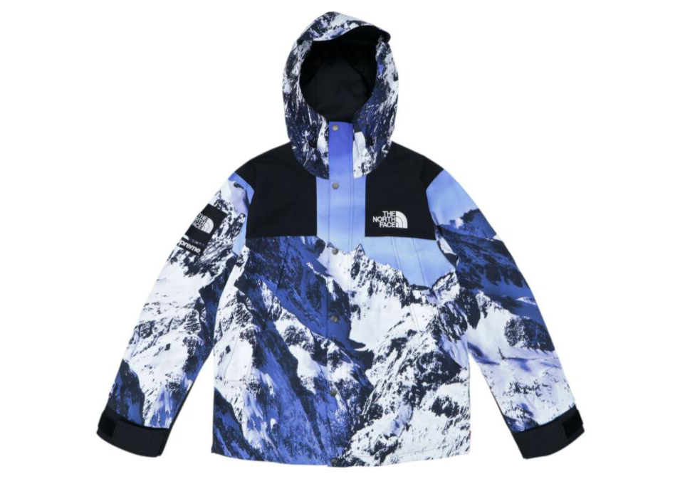 S*prem3 the n0*h f**e mountain parka blue/white