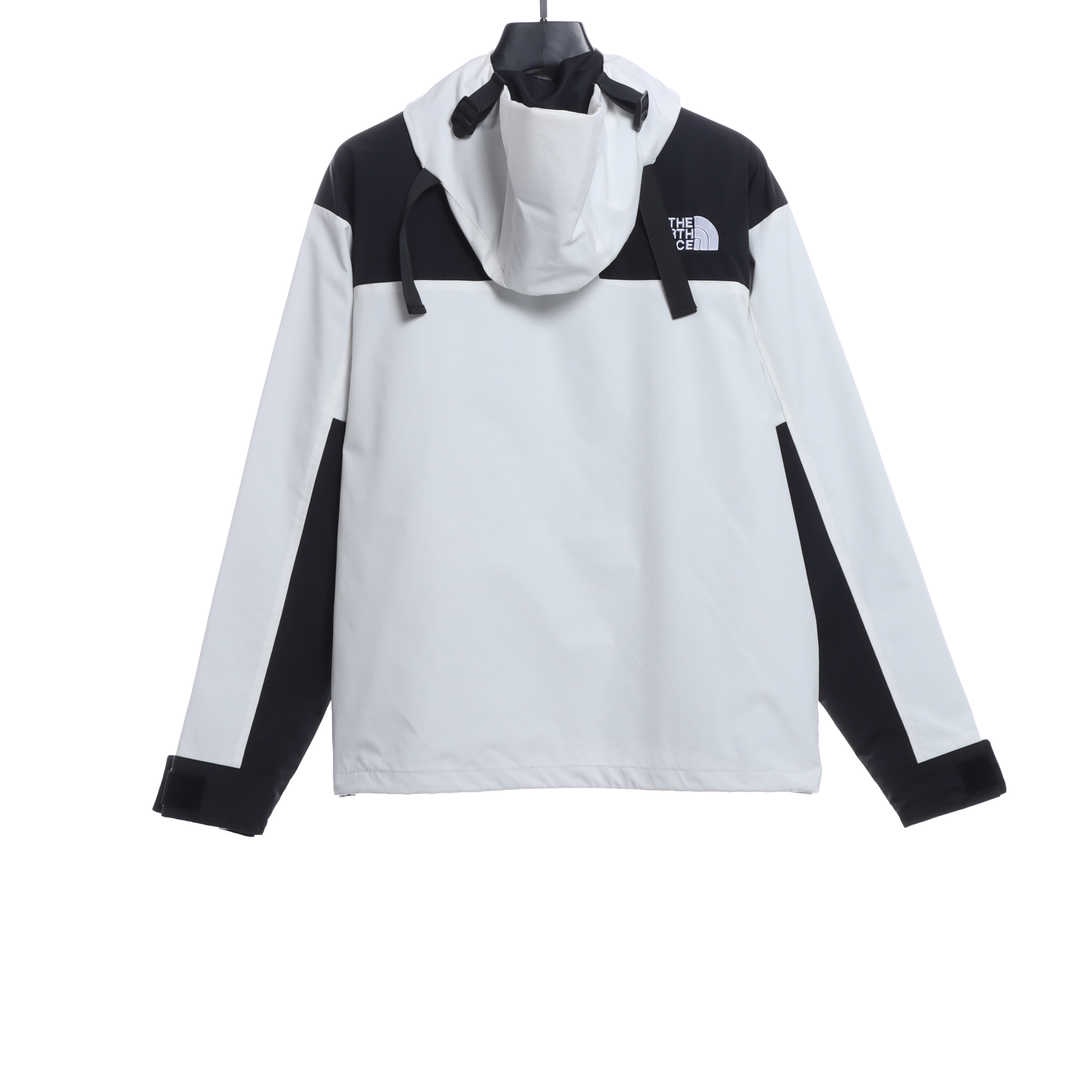 the n0*h F**e contrast color stitching jacket