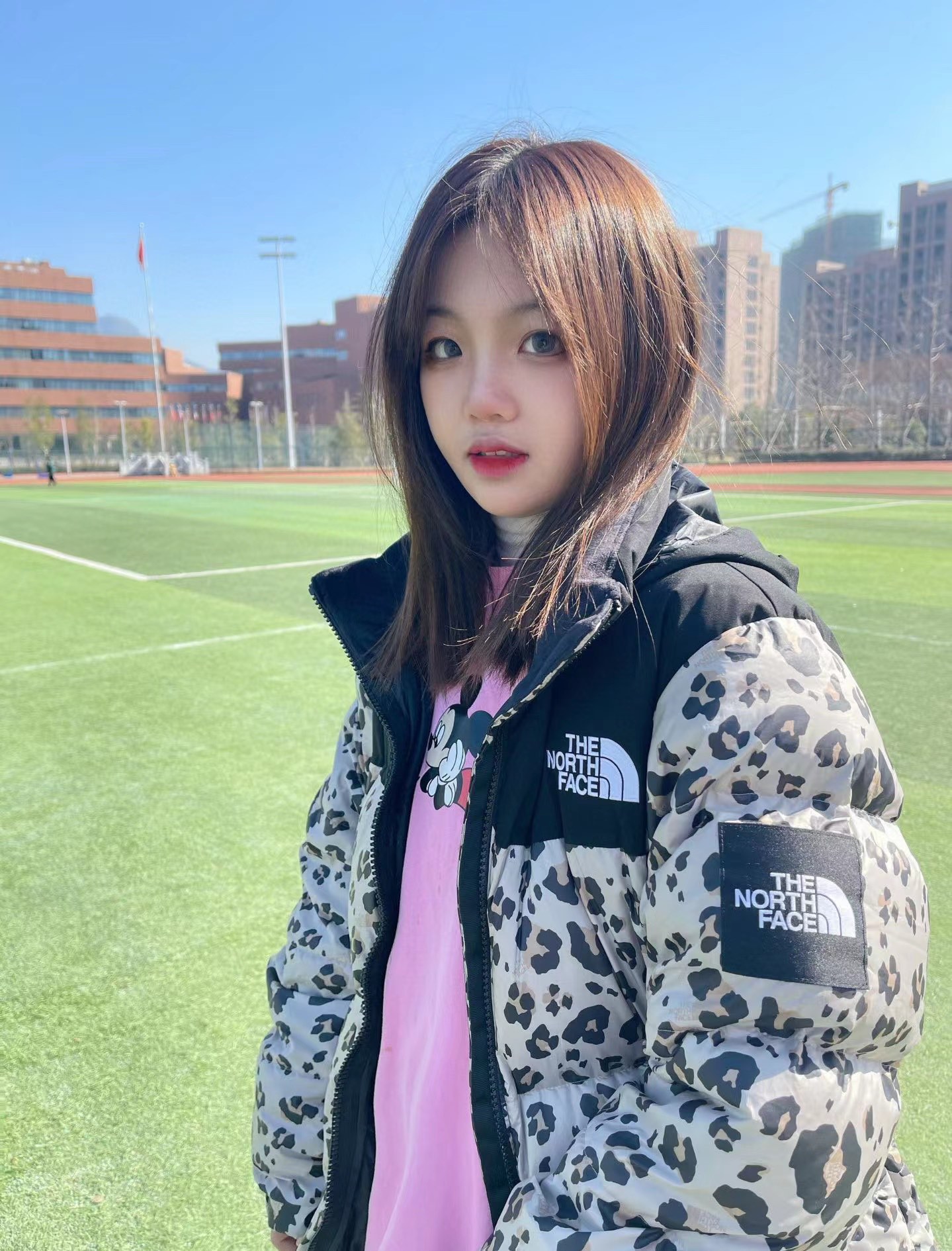 t*f*the n0*h f**e leopard down jacket