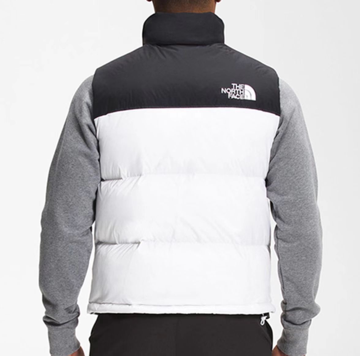 t*f 1996 basic down vest white