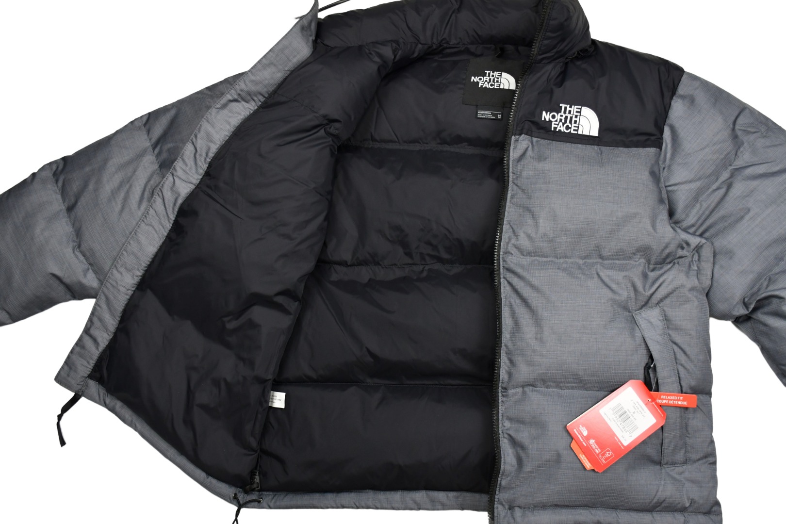 the n0*h f**e t*f  1996 down jacket grey