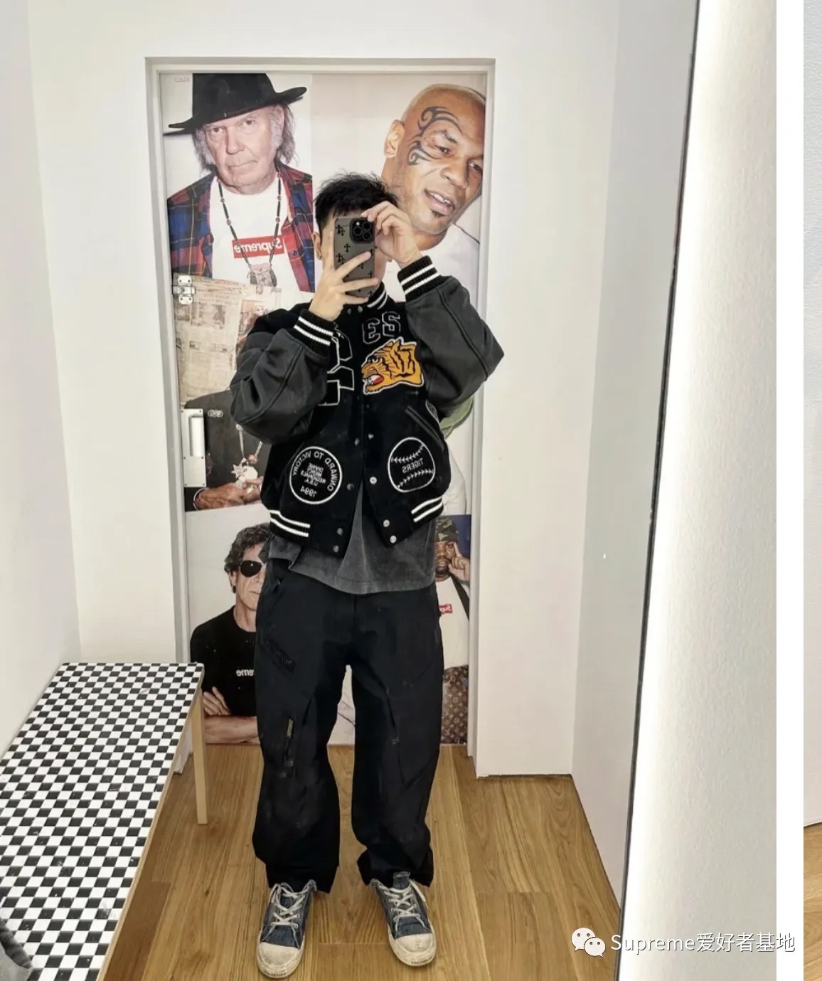 S*prem3 tiger varsity jacket 2023