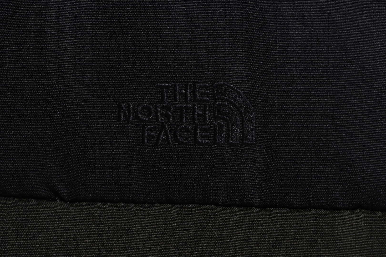 the n0*h F**e splicing contrast color large pocket functional down jacket