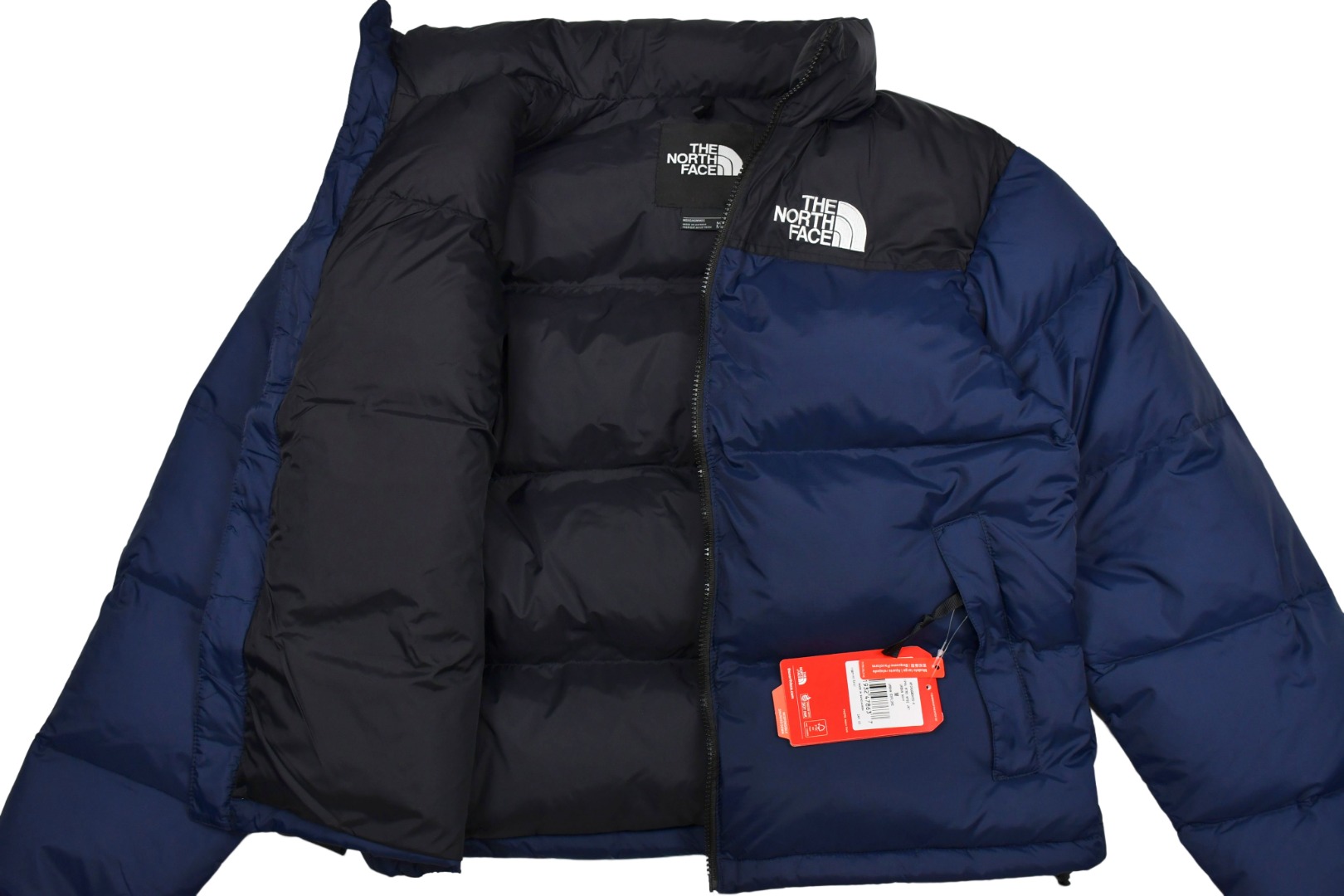 the n0*h f**e t*f  1996 down jacket navy