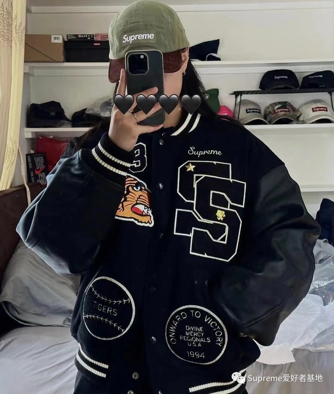 S*prem3 tiger varsity jacket 2023