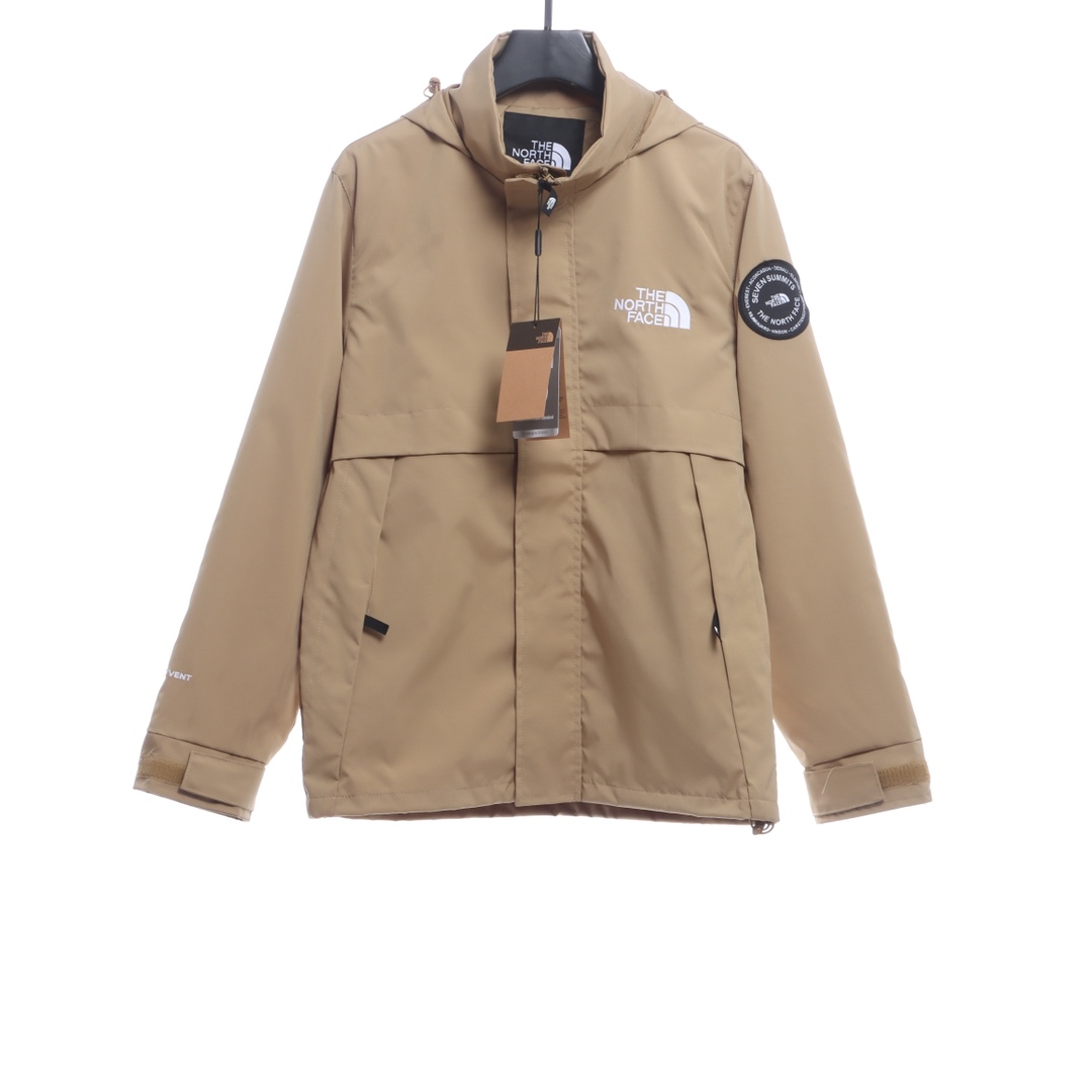 the n0*h F**e sleeve logo embroidered tech jacket