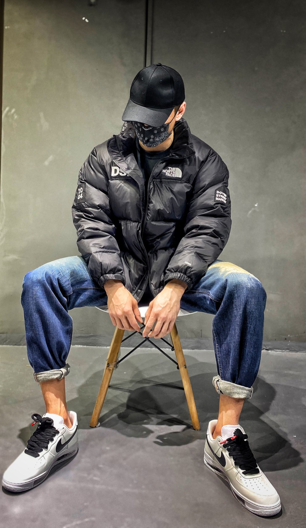 t*fxdsm 15th anniversary limited fashion zipper stand collar joint down jacket