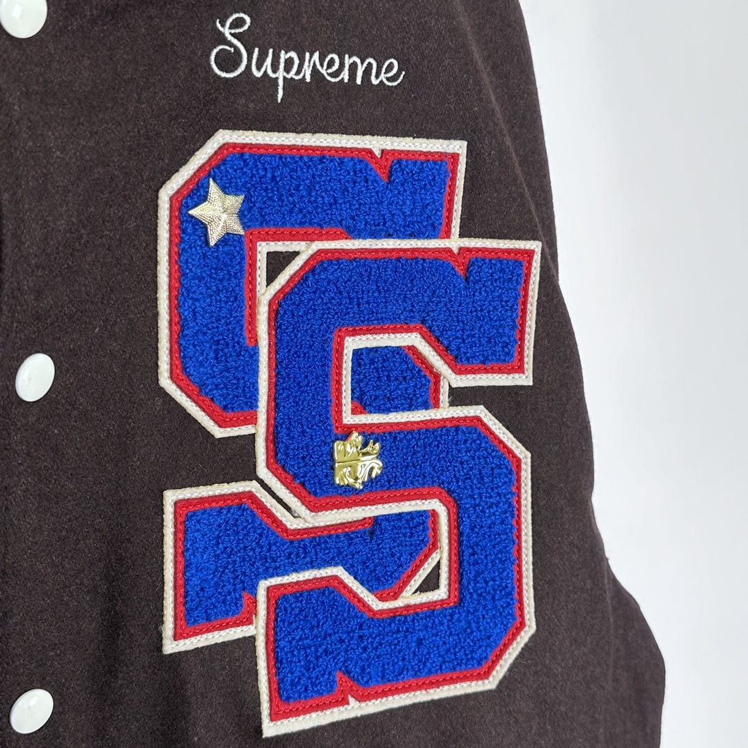 S*prem3 tiger varsity jacket 2023