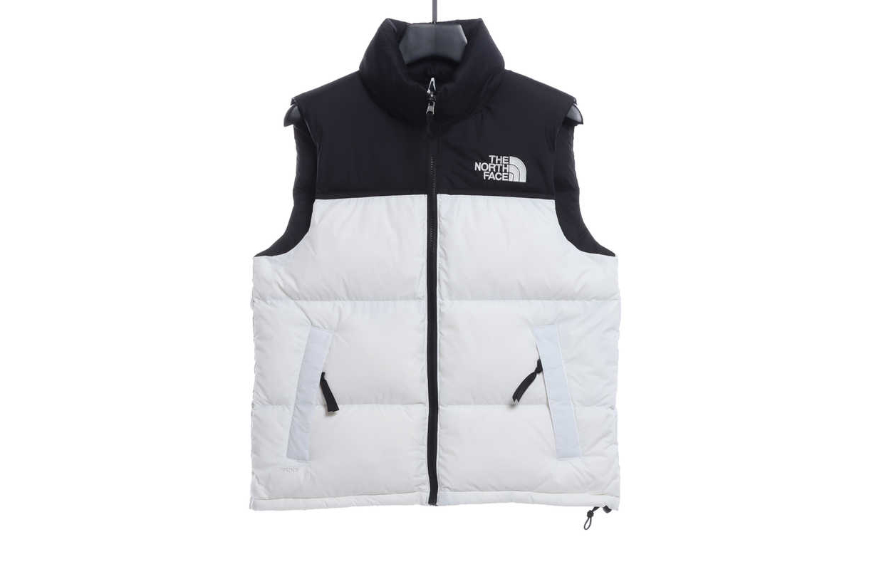 t*f 1996 basic down vest white