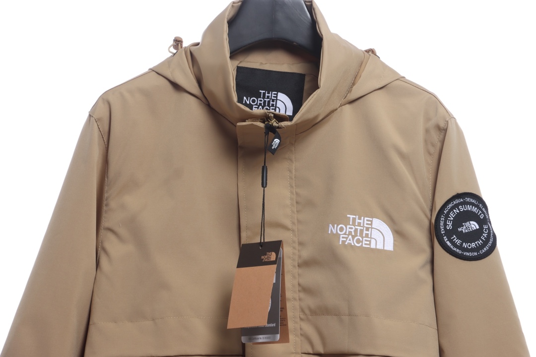 the n0*h F**e sleeve logo embroidered tech jacket