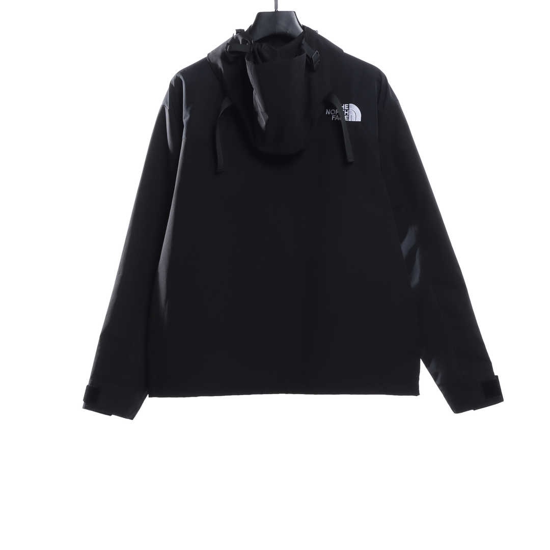 the n0*h F**e contrast color stitching jacket