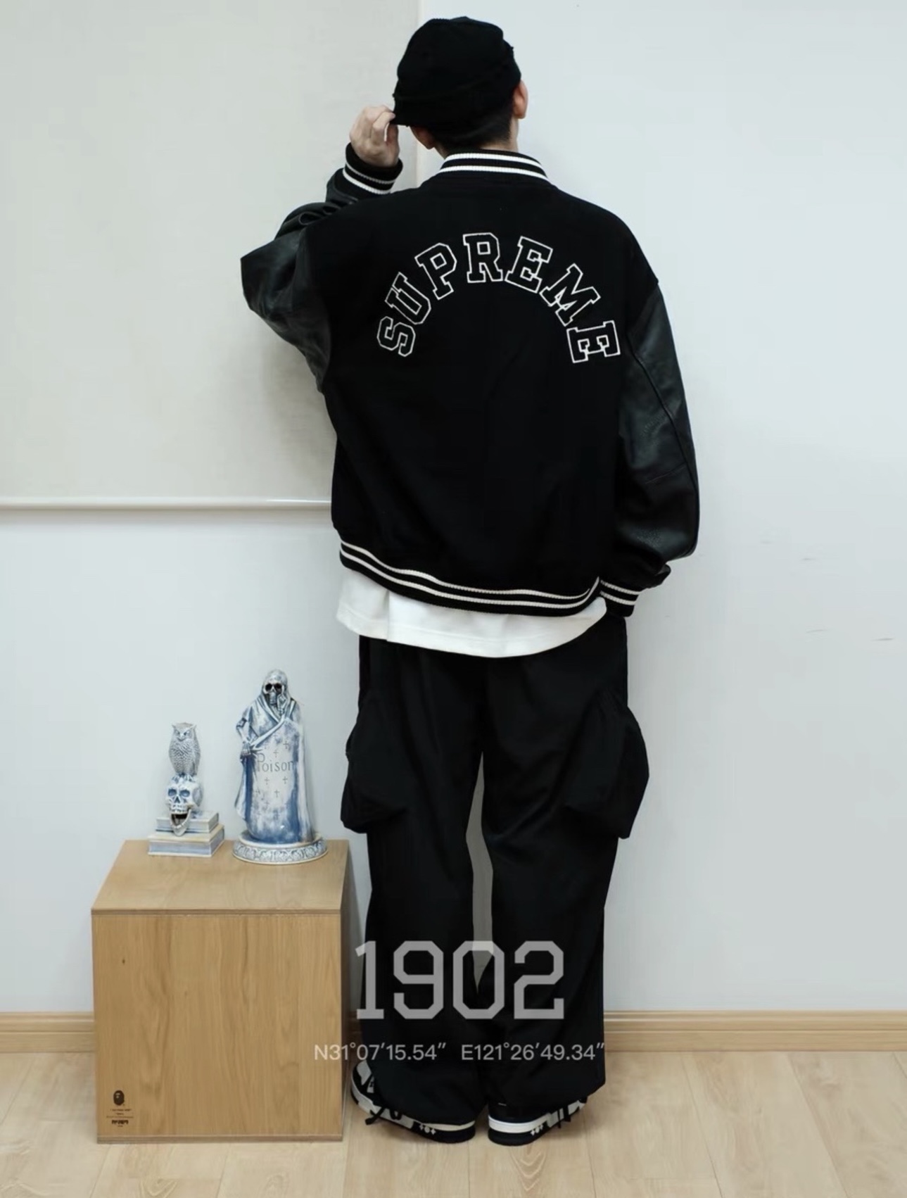 S*prem3 tiger varsity jacket 2023