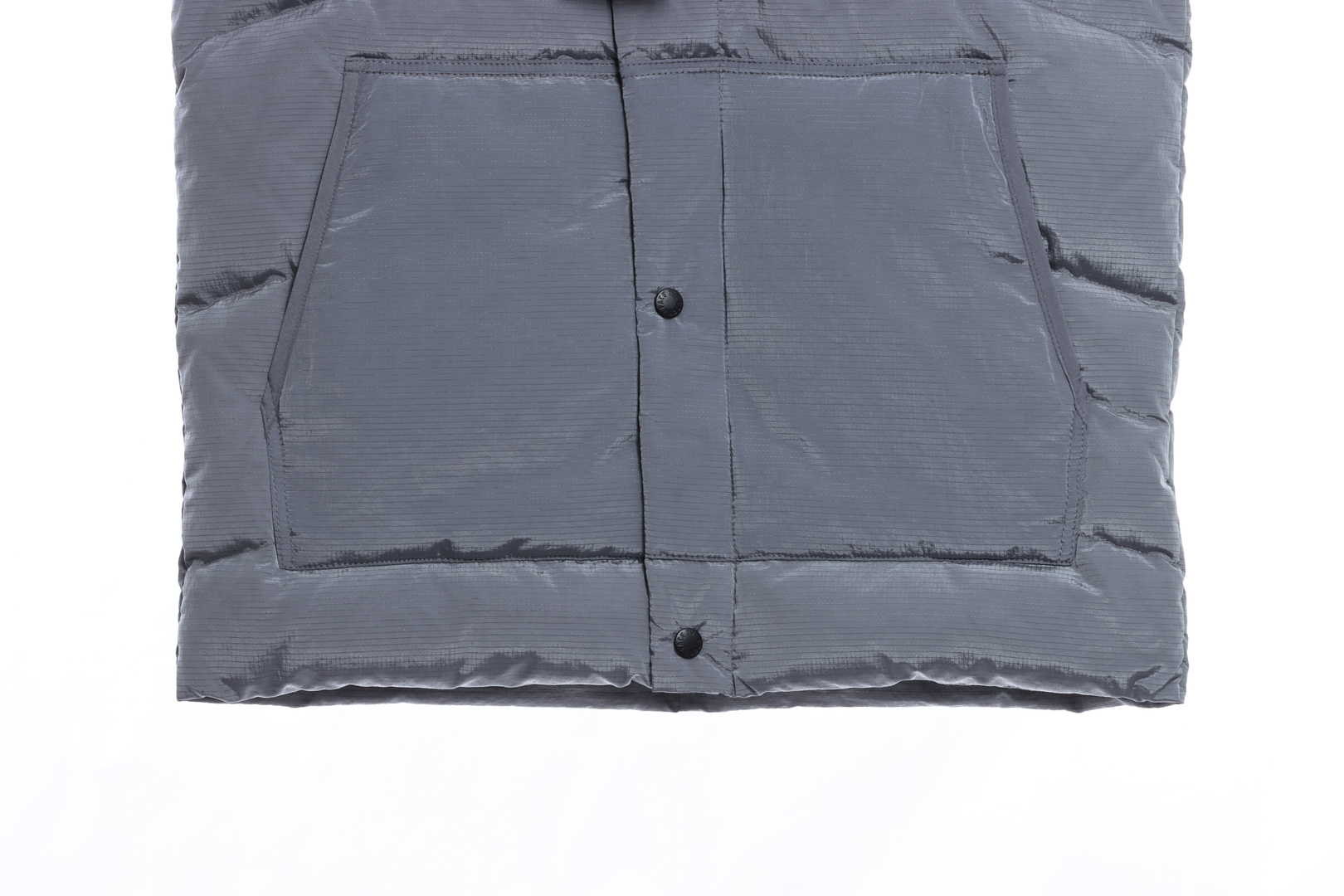 the n0*h F**e chest patch micro label down vest