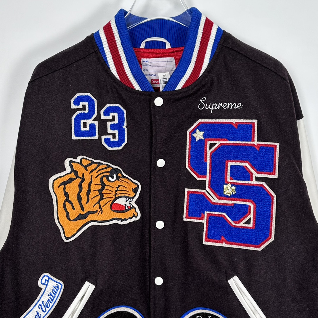S*prem3 tiger varsity jacket 2023