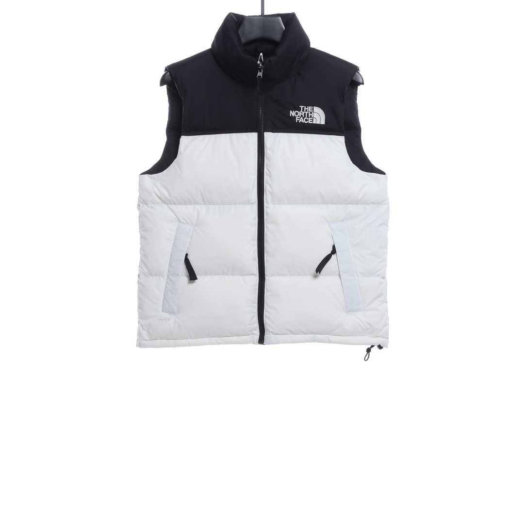 t*f 1996 basic down vest white